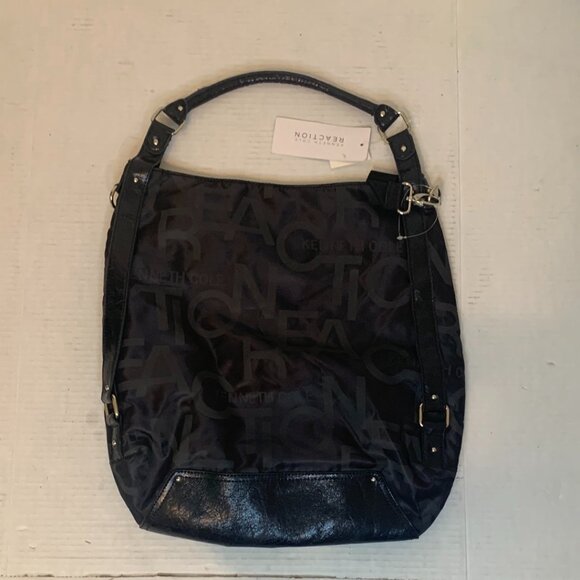 Kenneth Cole Reaction Black Tot Purse Bag Crossbody Removable Strap NWT - Picture 2 of 9